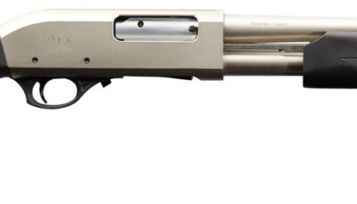 Charles Daly 930228 301 Tactical 12 Gauge Pump 3" 5+1 18.50" Nickel Vent Rib Barrel, Nickel Aluminum Receiver, Black Fixed Synthetic w/Pistol Grip Stock,