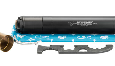 Griffin Armament GAREV45 Revolution Mod 3 45 Cal 1.375" Black Hardcoat Anodized Aluminum/Stainless Steel, CAM-LOK Piston Included