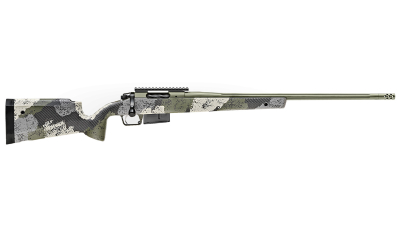 Springfield Armory BAW92465PRCG Model 2020 WayPoint  6.5 PRC 3+1 Cap 24" Mil-Spec Green Cerakote Rec/Barrel Evergreen Camo Carbon Fiber Hybrid Profile with M-LOK Stock Right Hand (Full Size)