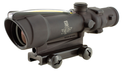 Trijicon 100143 ACOG  Matte Black 3.5x 35mm Illuminated Amber Chevron .308/7.62 BDC Reticle