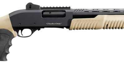 Charles Daly 930279 301 12 Gauge 3" 5+1 18.50" Barrel w/Heat Shield, Black Metal Finish, Synthetic Flat Dark Earth Fixed Pistol Grip Stock & Forend, Auto Ejection, Includes 3 Choke Tubes