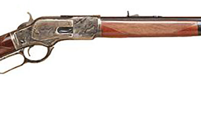 Cimarron CA213 1873 Short Deluxe Full Size 38 Special/357 Mag 10+1, 20" Blued Octagon Steel Barrel, Color Case Hardened Steel Receiver, Walnut Fixed Pistol Grip Stock, Right Hand