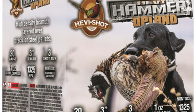 HEVI-Shot HS29213 HEVI-Hammer Upland 20Gauge 3" 1oz Steel/Bismuth 3Shot 25 Per Box/10 Case