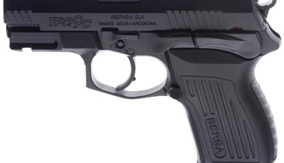 Bersa TPR9CM TPRC Compact Frame 9mm Luger 13+1, 3.25" Black Manual Barrel, Matte Black Serrated Steel Slide & Aluminum Frame, Ambidextrous