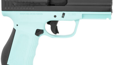 FMK G9C1G2TBSS 9C1 G2 9mm Luger 14+1 4" Black Stainless Steel Barrel, Black Serrated Carbon Steel Slide, Blue Jay Polymer Frame w/Picatinny Rail, Black Backstrap Grip