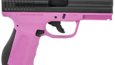 FMK G9C1G2PKSSCM 9C1 G2 9mm Luger 10+1 4" Black Stainless Steel Barrel, Black Serrated Carbon Steel Slide, Pink Polymer Frame w/Picatinny Rail, Black Backstrap Grip