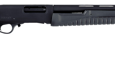 Escort HEFH2022051Y Field Hunter  Youth 20 Gauge Pump 3" 4+1 22" Black Vent Rib Barrel, Black Anodized Aluminum Grooved Receiver, Fixed Black Synthetic Stock, Right Hand