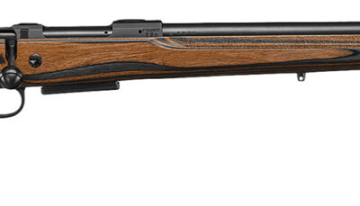 CZ-USA 07503 CZ 600 Range Full Size 308 Win 5+1, 24" Black Nitride Steel Threaded Barrel, Drilled & Tapped Receiver, Black Brown & Gray Laminate Fixed w/Adj Cheek Rest Stock, Right Hand