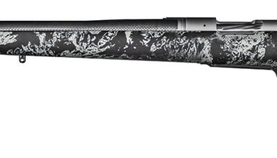 Christensen Arms 8010617600 Ridgeline FFT 7mm Rem Mag 3+1 22" Carbon Fiber/Threaded Barrel, Stainless Steel, Black with Gray Accents Stock, Left Hand