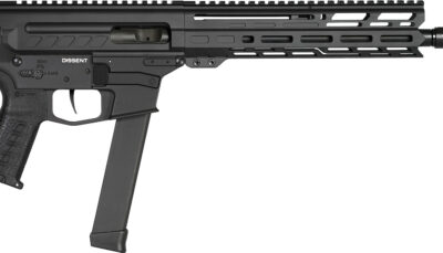 CMMG 99A806DAB Dissent MKGS 9mm Luger 33+1 10.50", Black, Picatinny Brace Adapter, 5.50" M-LOK Handguard, Left Side Charging Handle, Zeroed Linear Comp, Zeroed Drop-In Single Stage Trigger