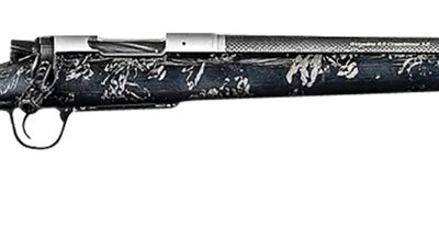 Christensen Arms 8010632800 Ridgeline FFT TI 7mm PRC 3+1 22" Carbon Fiber Threaded Barrel, Stainless Titanium Rec, Black with Gray Accents Stock