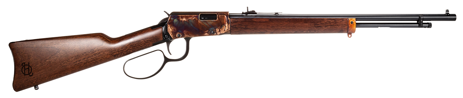 Heritage Mfg STR22LCH20 Settler 22 LR 15+1 20" Black Oxide Alloy Steel Barrel, Color Case Hardened Aluminum Receiver, Walnut Fixed Stock, Right Hand
