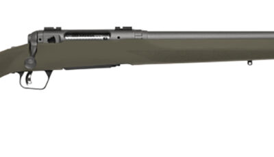 Savage Arms 58030 110 Trail Hunter 223 Rem 4+1 22" Threaded/Medium Heavy Profile, Tungsten Gray Cerakote Barrel/Rec, OD Green Hogue Overmold Stock, Adj. AccuTrigger, Weaver Base