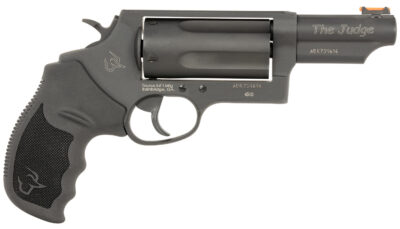 Taurus 24410P31T Judge T.O.R.O. Compact Frame 45 Colt (Long Colt)/410 Gauge 5 3" Matte Black Oxide Steel Barrel, Cylinder & Steel Frame, Black Rubber Grip, Transfer Bar Safety, Exposed Hammer
