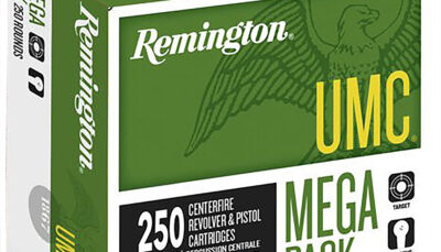 Remington Ammunition 23773 UMC Mega Pack 40S&W 165gr Full Metal Jacket 250 Per Box/4 Case