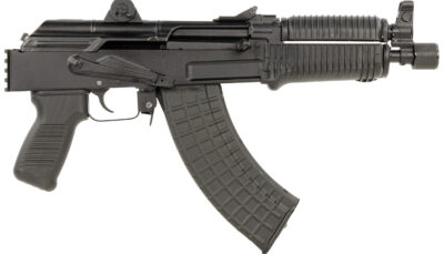 Arsenal SAM7K55 SAM7K 7.62x39mm 30+1 8.50" Black Steel Threaded Barrel, Polymer Handguards, Black Aluminum Forged & Milled Receiver, Mounted 1913 Picatinny Rail, Black Polymer Grips