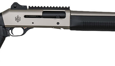 MAC 21000153 1014 Marine 12 Gauge 3" 5+1 18.50", Electroless Nickel Barrel/Rec, Synthetic Furniture, Fixed Pistol Grip Stock, Ghost Ring Sight, Optics Mount, 3 Chokes