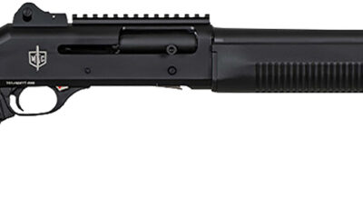 MAC 21000154 1014 Breacher 12 Gauge Semi-Auto 3" 5+1 18.50" Black Anodized Steel Barrel, Black Anodized Picatinny Rail Receiver, Black Pinned Fixed Synthetic Stock, Black Polymer Grip
