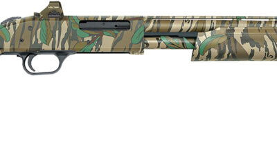 Mossberg 50133 500 Turkey Full Size 410 Gauge Pump 3" 5+1 20" Mossy Oak Greenleaf Vent Rib Barrel & Optics Cut Steel Receiver, Mossy Oak Greenleaf Synthetic Stock, Holosun 407K Red Dot