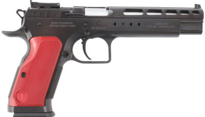 Tanfoglio TFGOLDM10OR Gold Match  10mm Auto 14+1, 6" Blued Polygonal Rifled Barrel, Blued Optic Ready/Ported/Serrated Steel Slide, Blued Steel Frame w/Beavertail