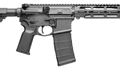 Vktr Industries V31100916617 VK-1  5.56mm 30+1 10.50" Black Steel Threaded Barrel, Black Armor Cerakote 9.85" VK-1 Handguard, Black Synthetic SB Tactical SBA3 Brace, Black Magpul K2 Grip, Ambidextrous