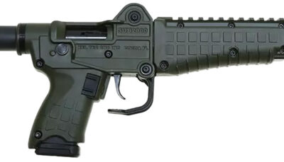 Kel-Tec SUB2K9GLKGRN SUB2000 Gen3 9mm Luger 15+1 16.15" Black Steel Threaded Barrel, Green Picatinny Rail Aluminum Receiver, M-LOK Handguard, Green Synthetic Folding Stock, Black Polymer Grip