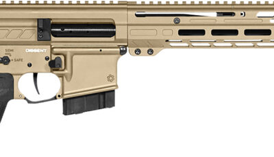 CMMG 28A490FCT Dissent MK4 22 ARC 10+1 16.10" Coyote Tan Cerakote Picatinny Rail Aluminum Receiver, M-LOK Handguard, Black CMMG Dissent Side Folding Stock, Zeroed Drop-In Single Stage Trigger