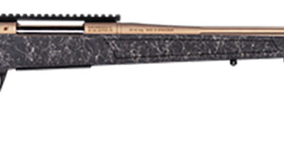 CVA CR3960F Cascade Long Range Hunter Full Size 7mm Rem Mag 24" Smoked Bronze Cerakote Steel Threaded Barrel, Black w/Smoked Bronze Web Synthetic Stock