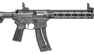 Smith & Wesson 14180 M&P15-22 Sport 22 LR 25+1 16.50" Black Steel Threaded Barrel, Picatinny Rail Polymer Receiver, M-LOK Polymer Handguards, Black Polymer B5 Bravo Stock, Black B5 Type 23 Grips