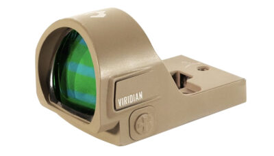 Viridian 9810145 RFX35  Flat Dark Earth 1 x 22 mm x 26 mm 3 MOA Green Dot