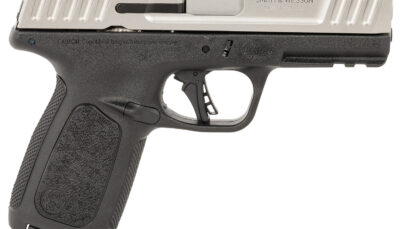 Smith & Wesson 13937 SD40 2.0 Compact Frame 40 S&W 10+1 4" Stainless Steel Barrel, Satin Serrated Stainless Steel Slide, Black Polymer Frame w/Picatinny Rail, Textured Grip