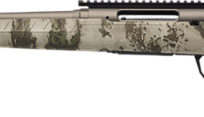 Savage Arms 32312 Axis 2 Pro Compact 308 Win 4+1 20" Gun Metal Bronze Cerakote Heavy Threaded Barrel & Picatinny Rail Carbon Steel Receiver, Fixed Woodland Camo Synthetic Stock, Left Hand