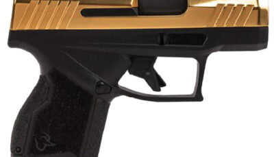 Taurus 1-GX4M931-10G GX4  Micro-Compact Frame 9mm Luger 10+1 3.06" Satin Black DLC Stainless Steel Barrel, Gold PVD Serrated Alloy Steel Slide,  Matte Black Stainless Steel Frame, Textured Grip