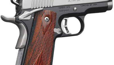 Kimber Mfg.,inc 3200057CA Ultra CDP II (CA) 45 ACP 7+1 3" Satin Silver Stainless Steel Slide Matte Black KimPro II Rosewood Double Diamond Grip