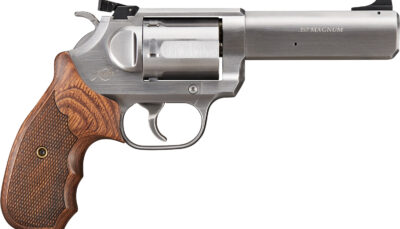 Kimber Mfg, Inc 3400032CA K6S Target GFO *CA Compliant DA/SA 357 Mag 6rd 4" Brushed Stainless Steel Barrel & Cylinder, Brushed Stainless Stainless Steel Frame, Diamond Checkering Grip, Exposed Hammer