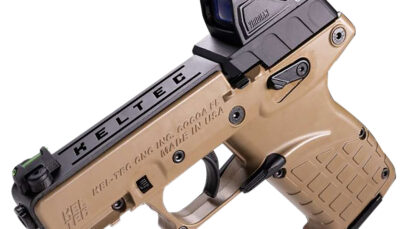 Kel-Tec P17BTANOPTIC P17  22 LR 16+1 3.80" w/Optic & Holster Tan