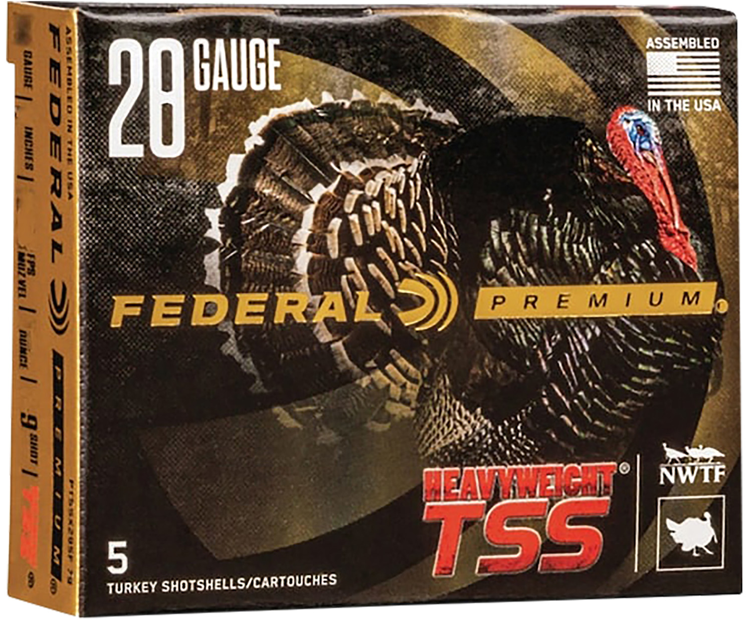 Federal PTSSX285F9 Premium TSS 28Gauge 3" 1 5/8oz 9Shot 5 Per Box/10 Case