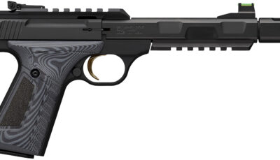 Browning 051597490 Buck Mark Contour Pro 22 LR 10+1 5.90" Matte Black Gray/Black G-10 Grip