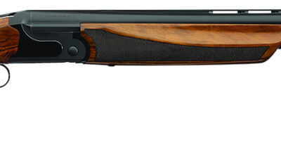 Charles Daly 930395 202E  20 Gauge Break Open 3" 2rd 26" Black Over/Under Vent Rib Barrel, Black Engraved Steel Receiver, Fixed w/Pistol Grip Walnut Stock