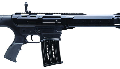 Charles Daly 930411 AR-12A 12 Gauge Semi-Auto 3" 5+1 18.50" Black Steel Barrel, Black Picatinny Rail Aluminum Receiver, Black Adj w/Pistol Grip Synthetic Stock