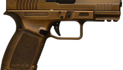 Gforce Arms GFRPX3C9BNZ Exodus 9mm Luger 15+1 4.02" Black Steel Barrel, Bronze Cerakote Serrated Steel Slide, Bronze Cerakote Polymer Frame w/Accessory Rail, Textured Grip