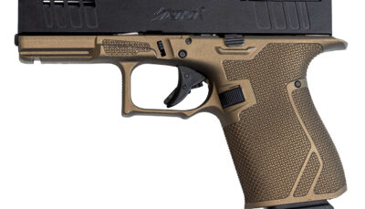 Great Lakes Firearms GL19BRZ Striker  Compact Frame 9mm Luger 15+1 4" Black Nitride Steel Barrel, Black Cerakote Serrated w/Slide Cuts Steel Slide, Bronze Cerakote Polymer Frame & Grip, Ambidextrous