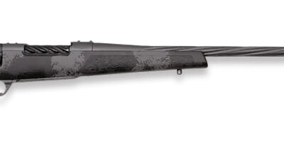 Weatherby MLW01N7M8RR4B Mark V Live Wild 7mm-08 Rem 4+1 24" Carbon Gray Cerakote Spiral Fluted Barrel Black/Gray Sponge Pattern/Polymer Stock