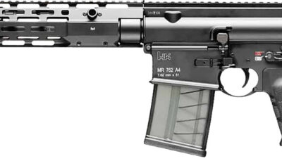 HK 81000829 MR762 A4 7.62x51mm 20+1 16.50" Black Threaded Barrel, Black Picatinny Rail, M-LOK Handguard, 6 Position Black Synthetic Stock, Black Finger Grooved Grip, Ambidextrous