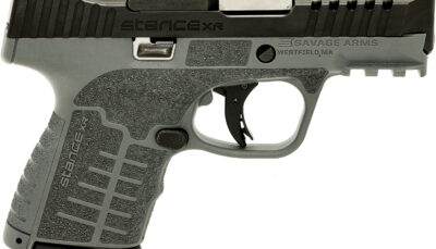 Savage Arms 67066 Stance XR Micro Frame 9mm Luger 13+1 3.20" Stainless Steel Barrel, Black Nitride Ported Steel Slide, Gray Stainless Steel Frame w/Picatinny Rail, Gray GFN Grip, Ambidextrous