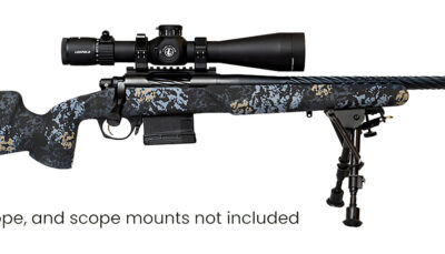 Horizon Firearms RF017S122214T19 Vandal Prime 6.5 PRC 22" Black Spiral Fluted Threaded Barrel, Drilled & Tapped Receiver, Textured Iota EKO Carbon Fiber Stock