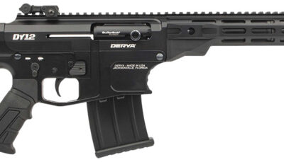 Derya Firearms DY1218US Namlu DY12 12 Gauge Semi-Auto 3" 5+1 18" Black Melotine Threaded Barrel, Black Anodized Aluminum Receiver w/Picatinny Rail, Black Adjustable Polymer Stock & Pistol Grip