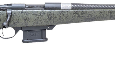 Howa HCE6ARCGRN 1500 Carbon Elevate 6mm ARC 20" Carbon Fiber Wrapped Threaded Barrel, Black Drilled & Tapped Steel Receiver, Fixed Stocky's OD Green w/Black Webbing Synthetic Stock, Right Hand