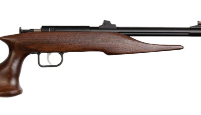 Crickett 41001 Hunter Adult 22 Mag 1rd 9" Threaded Blued Steel Single Shot Barrel, Walnut Stock