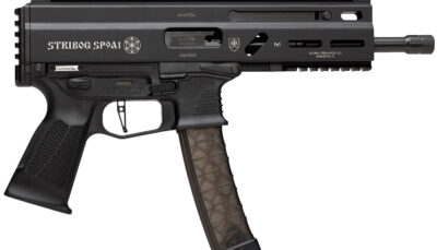 Grand Power 8588005808378 SP9A1 Stribog 9mm Luger 30+1 8" Black Threaded Barrel, M-LOK Handguard, Black Aluminum Picatinny Rail Receiver, Black Polymer Grip, Thread Protector